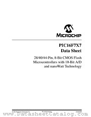 PIC16F767 datasheet pdf Microchip
