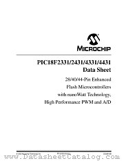PIC18F2331 datasheet pdf Microchip
