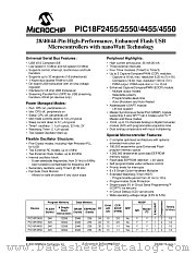 PIC18F2455 datasheet pdf Microchip