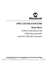 RFPIC12F675F datasheet pdf Microchip