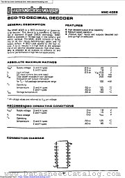 MMC4028 datasheet pdf Microelectronica