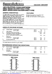 MMC4049 datasheet pdf Microelectronica