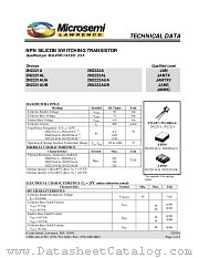 JANTX2N2222AL datasheet pdf Microsemi
