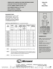 CDLL4776 datasheet pdf Microsemi