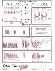 CPT50035 datasheet pdf Microsemi