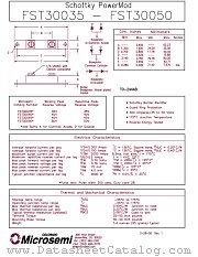 FST30045 datasheet pdf Microsemi