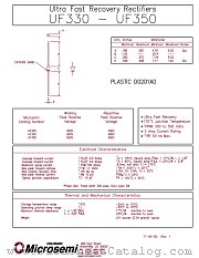 UF350 datasheet pdf Microsemi