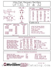 UFT3140 datasheet pdf Microsemi
