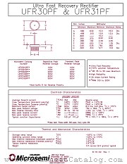 UFR3015PF datasheet pdf Microsemi