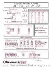 UFT7150 datasheet pdf Microsemi