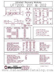 UFT20120 datasheet pdf Microsemi