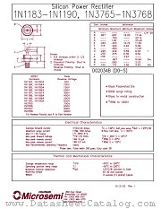 1N1184R datasheet pdf Microsemi