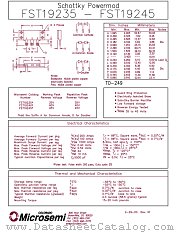 FST19235 datasheet pdf Microsemi