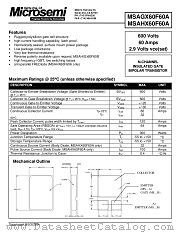 MSAHX60F60A datasheet pdf Microsemi