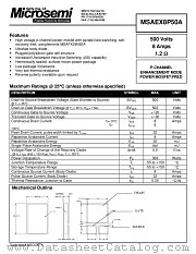 MSAEX8P50A datasheet pdf Microsemi