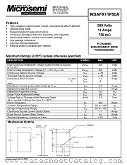 MSAFX11P50A datasheet pdf Microsemi