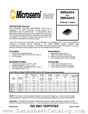 SMDA03-6 datasheet pdf Microsemi