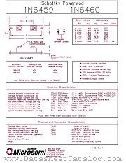 1N6460 datasheet pdf Microsemi