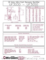 UF3040 datasheet pdf Microsemi