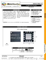 MWS11-PH43-CS datasheet pdf Microsemi