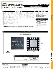 MWS11-PH22-CS datasheet pdf Microsemi