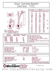 70C120B datasheet pdf Microsemi