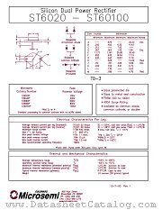 ST6020 datasheet pdf Microsemi