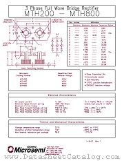 MTH600 datasheet pdf Microsemi