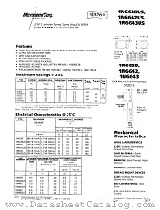 JANS1N6638U datasheet pdf Microsemi