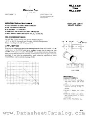 MLL5229B datasheet pdf Microsemi