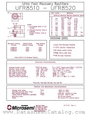 UFR8520 datasheet pdf Microsemi