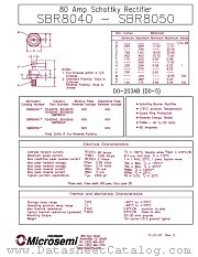 MBR8040 datasheet pdf Microsemi