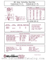 SBR8215R datasheet pdf Microsemi