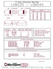 LSM540J datasheet pdf Microsemi