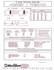 HSM590G datasheet pdf Microsemi