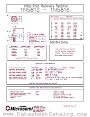 1N5812 datasheet pdf Microsemi