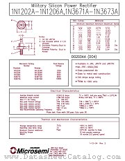 JAN1N1204AR datasheet pdf Microsemi