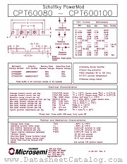 MBR60080CT datasheet pdf Microsemi