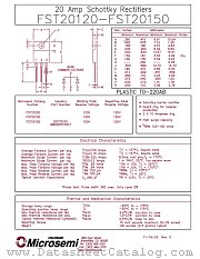 FST20120 datasheet pdf Microsemi
