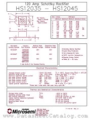 MBR12040 datasheet pdf Microsemi
