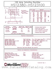 MBR12080 datasheet pdf Microsemi