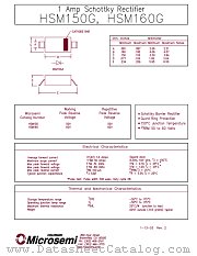 HSM160G datasheet pdf Microsemi