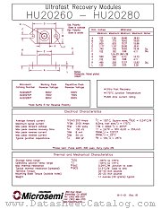 HU20270 datasheet pdf Microsemi
