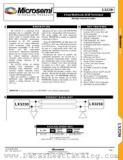 LX5250CPW datasheet pdf Microsemi