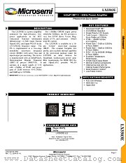 LX5503ELQ datasheet pdf Microsemi