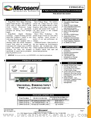LXM1612-05-02 datasheet pdf Microsemi