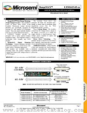 LXM1615-03-01 datasheet pdf Microsemi