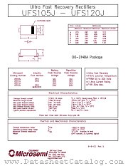 UFS105J datasheet pdf Microsemi