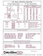 FST4045 datasheet pdf Microsemi