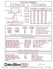 FST6435 datasheet pdf Microsemi